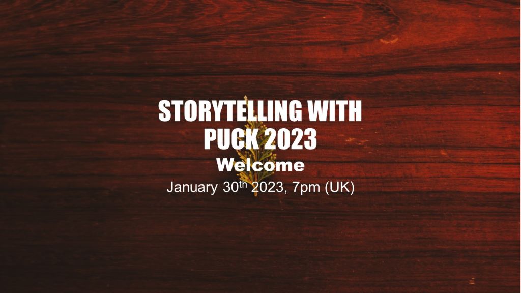 Welcome to Storytelling with Puck 2023